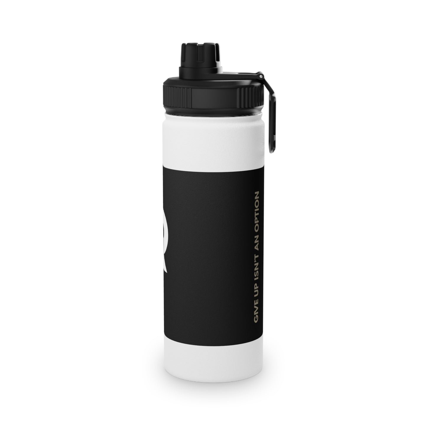 White & Black Stainless Steel Water Bottle