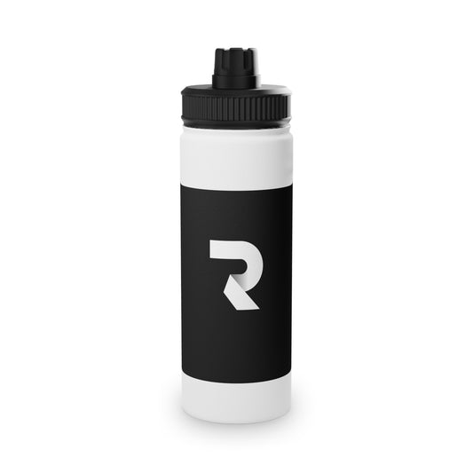 White & Black Stainless Steel Water Bottle