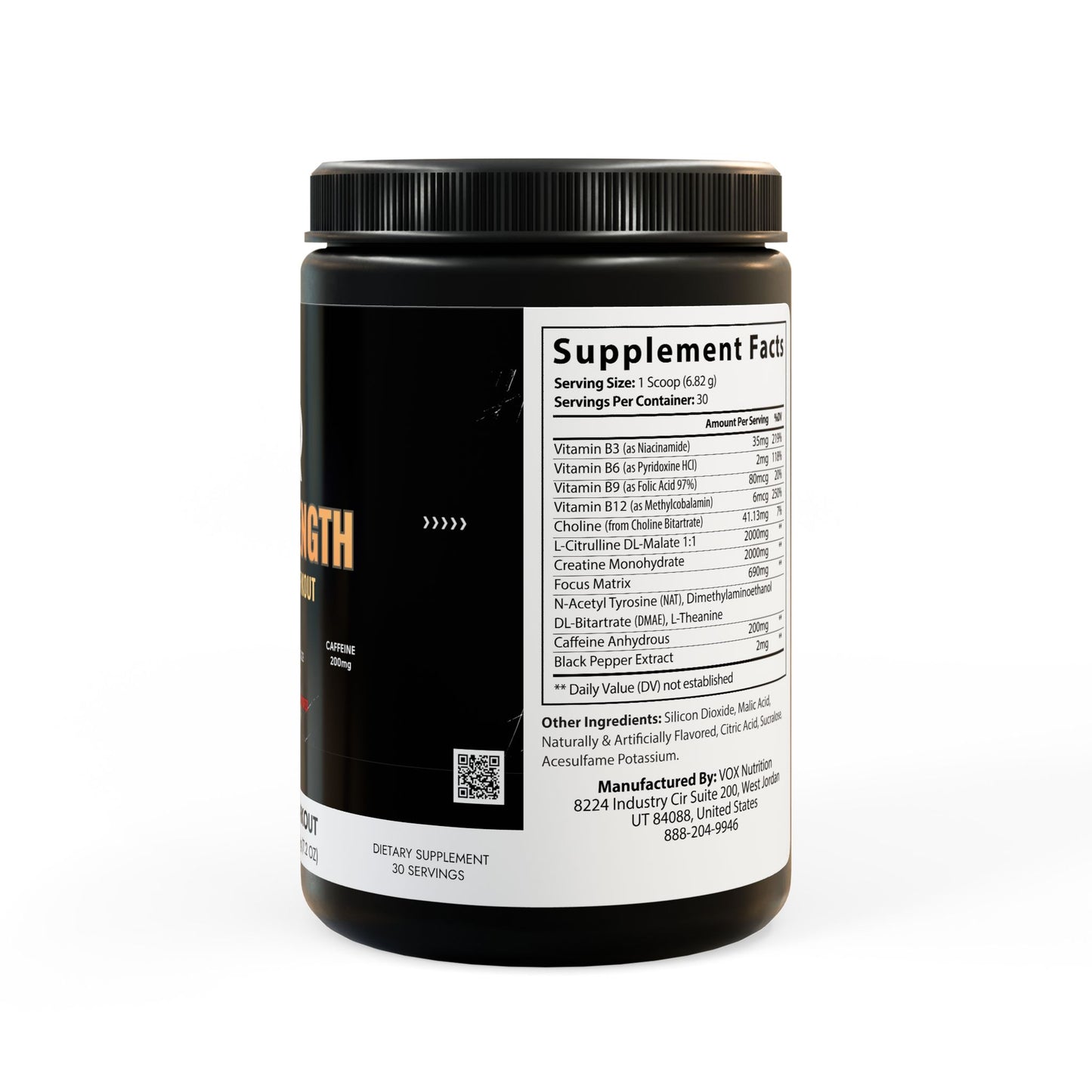 Pre-Workout Supplement, Fruit Punch (204g, 7.1oz)