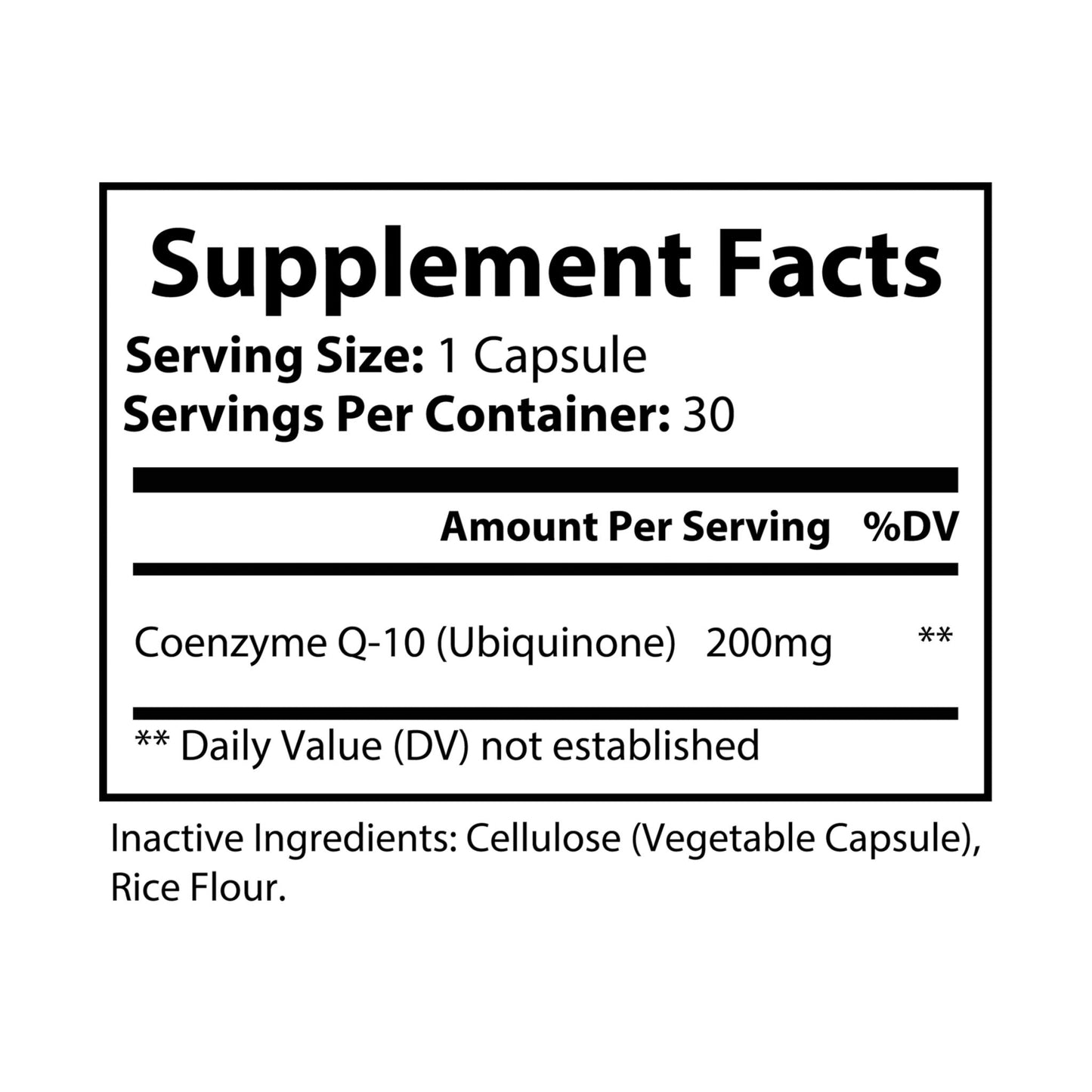 CoQ10 Supplement (30 Capsules)
