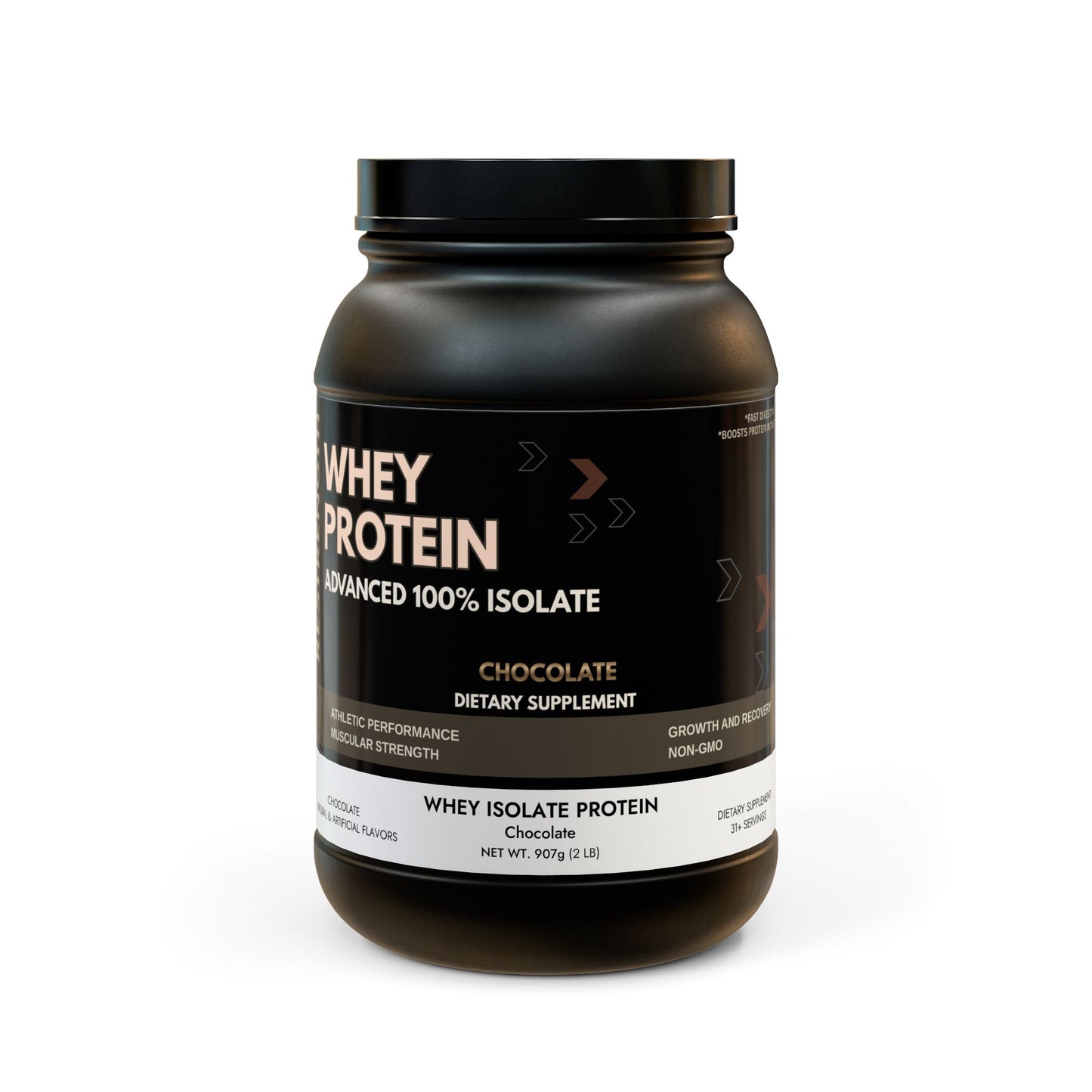 Whey Isolate Protein Supplement (907g, 2lb)
