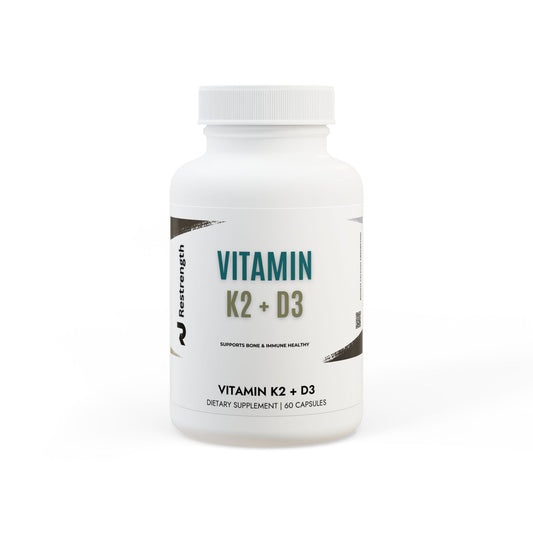 Vitamin K2 + D3 Supplement (60 Capsules)