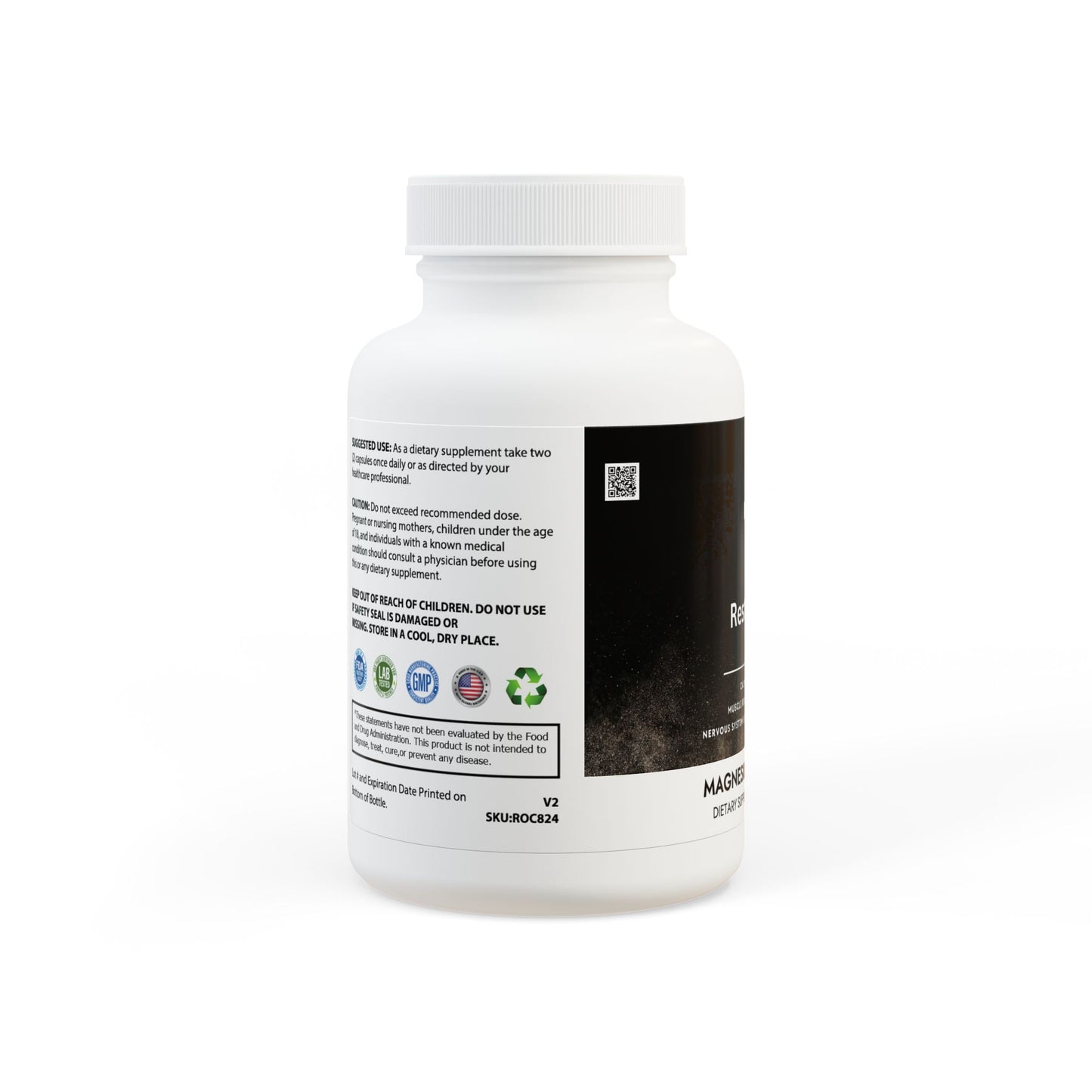 Magnesium Glycinate Supplement (60 Capsules)