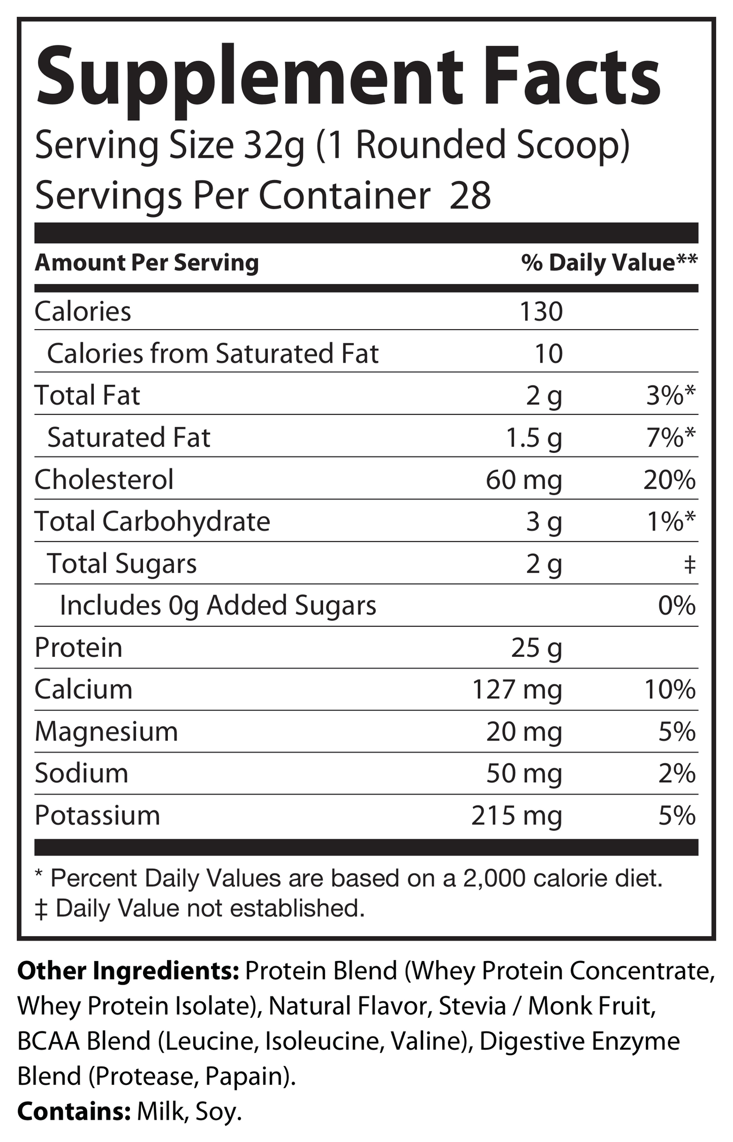 Premium Whey Protein - Vanilla (2lb, 50oz)