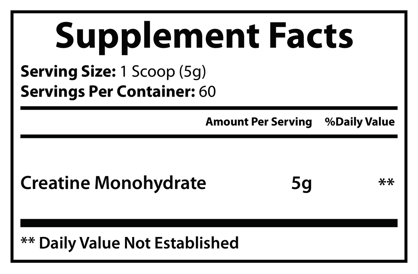 Creatine Monohydrate (300g, 17oz)